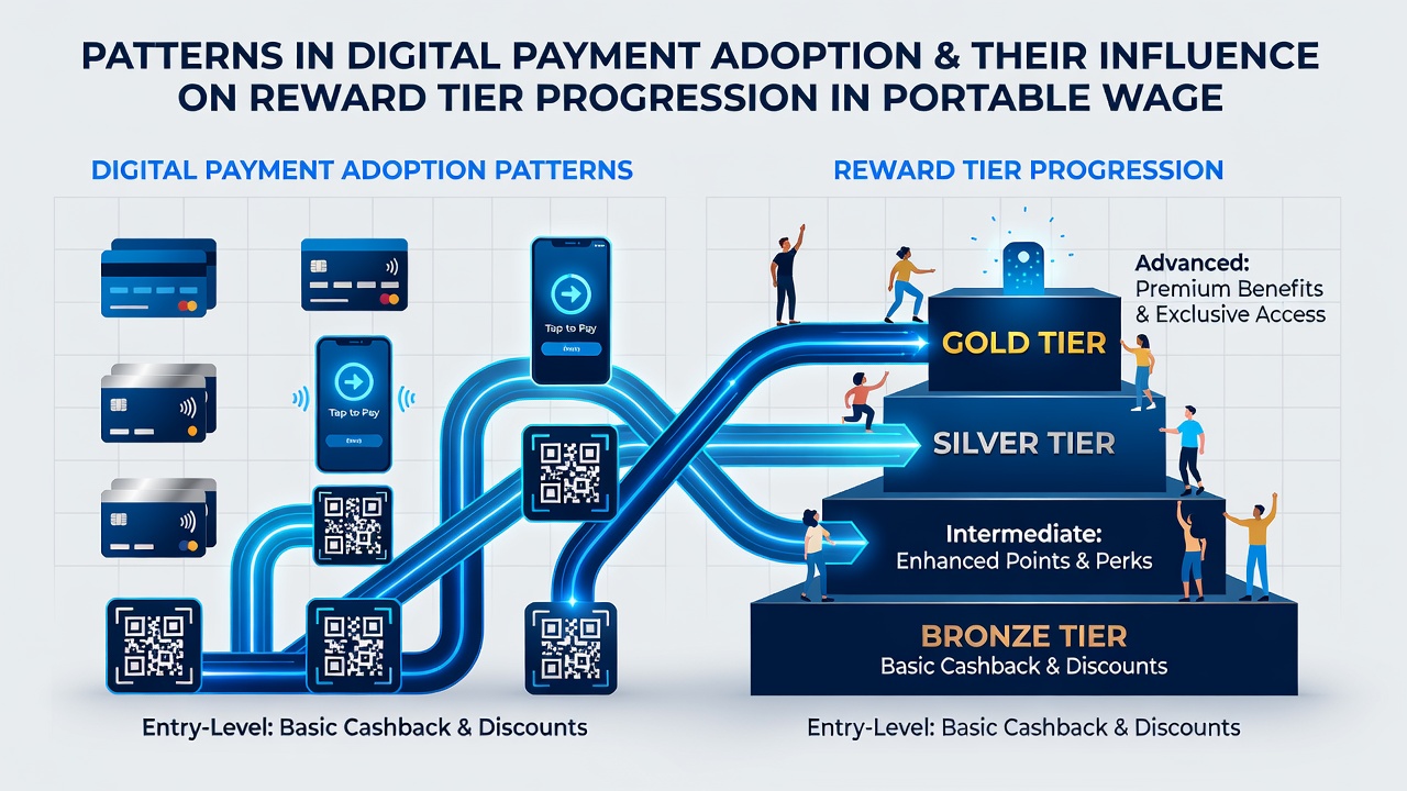 Analytics dashboard illustrating payment method distribution alongside reward tier progression graphs in mobile betting environments